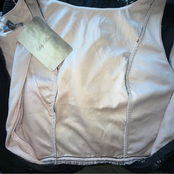 NWT Lily Rose Elegant Black w/ Lace detail Dress Flowy Whimsigoth Soft size 5 - Picture 8 of 10